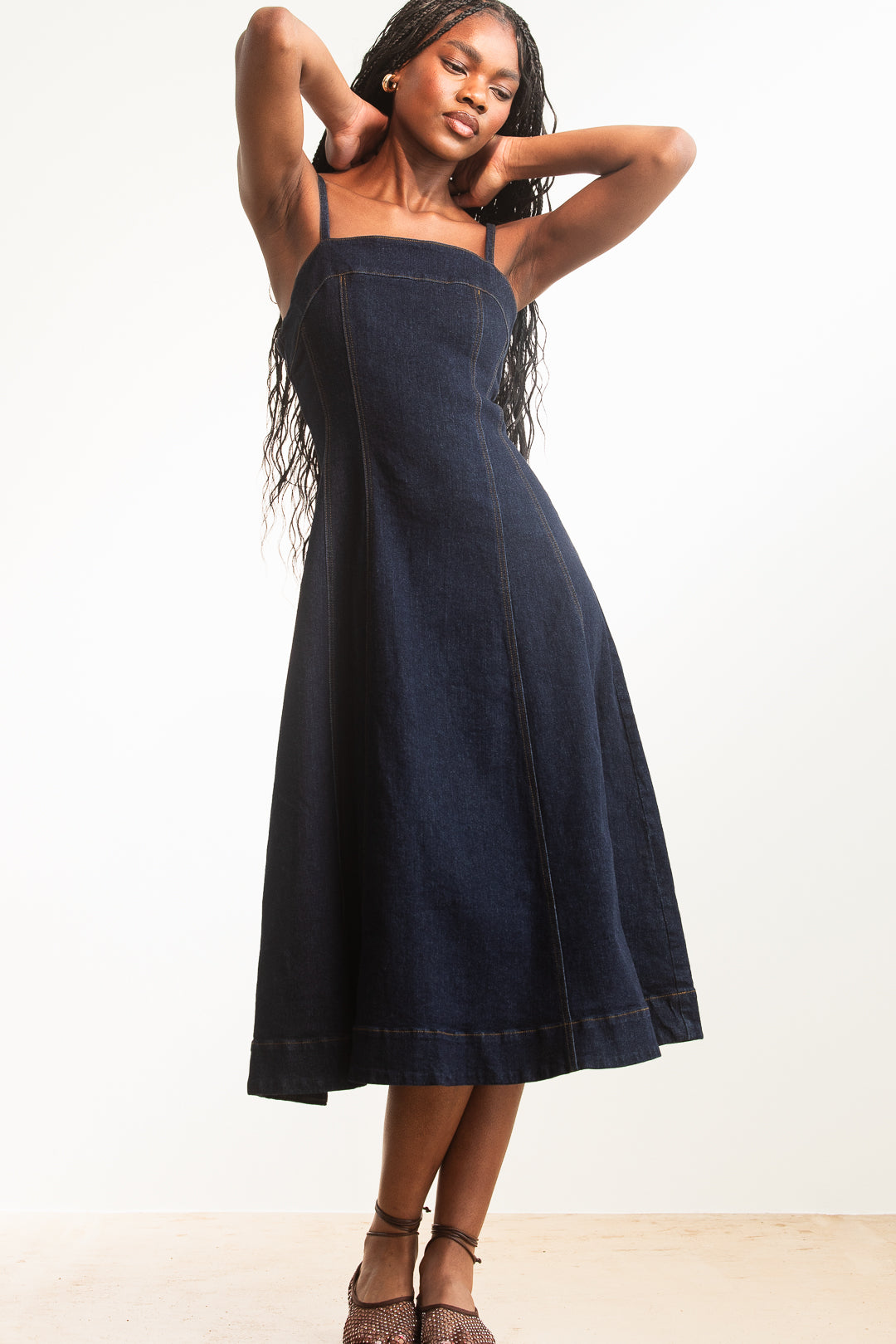 Tumiso Denim Fit & Flare – AYANA