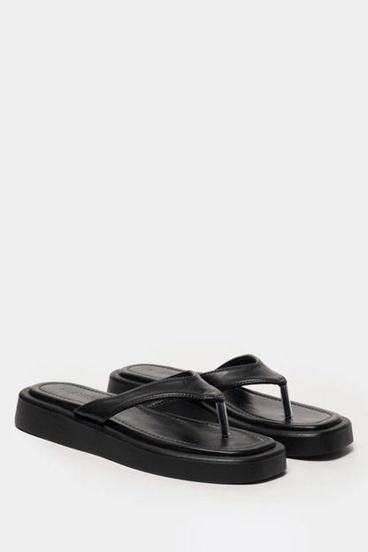 Lufuno Thong Sandal _ 168063 _ Black Texture