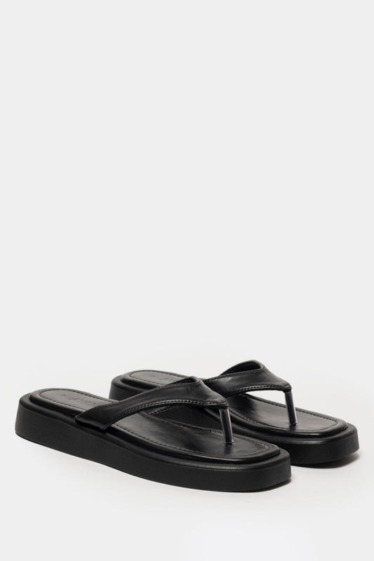 Lufuno Thong Sandal _ 168063 _ Black Texture
