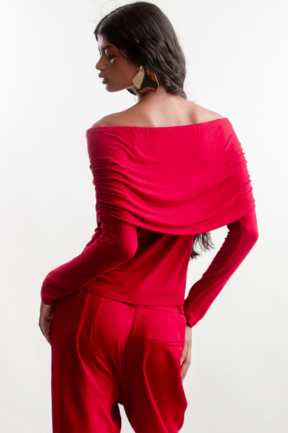 Mishca Off The Shoulder Top _ 157944 _ Red