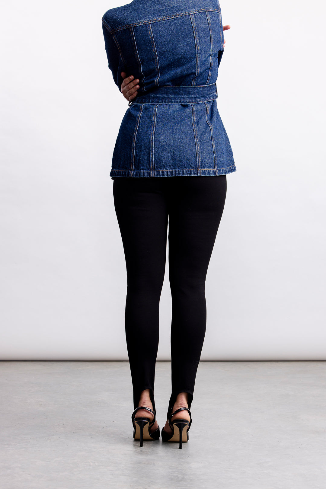 Stacey Stirrup Leggings _ 162993 _ Black Texture