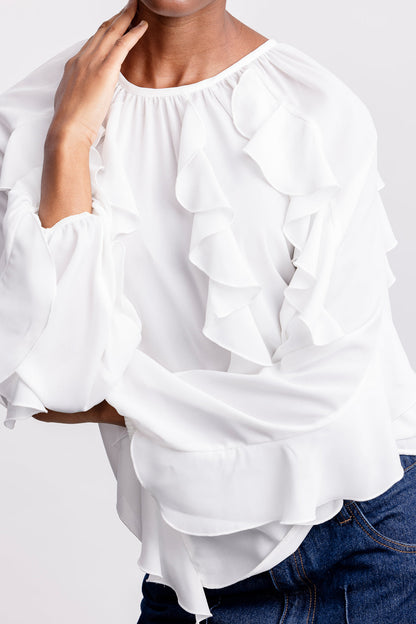 Eli Frill Blouse _ 163830 _ Ecru