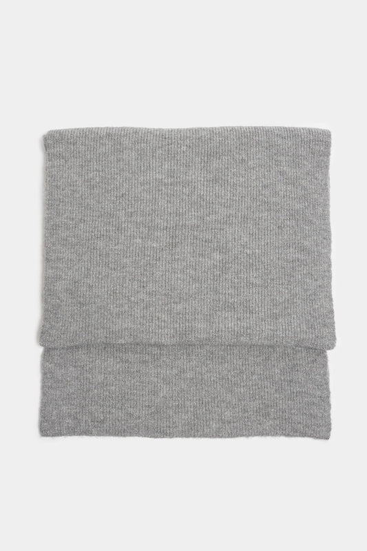 Thalita Rib Knit Scarf _ 160146 _ Grey
