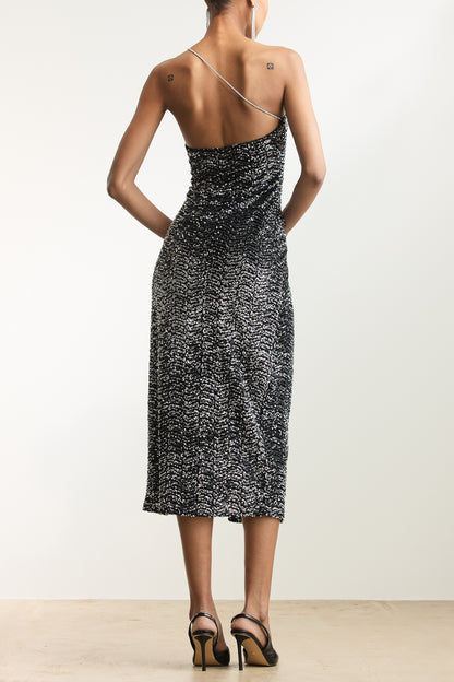 Gianna Sequin Velour Bodycon