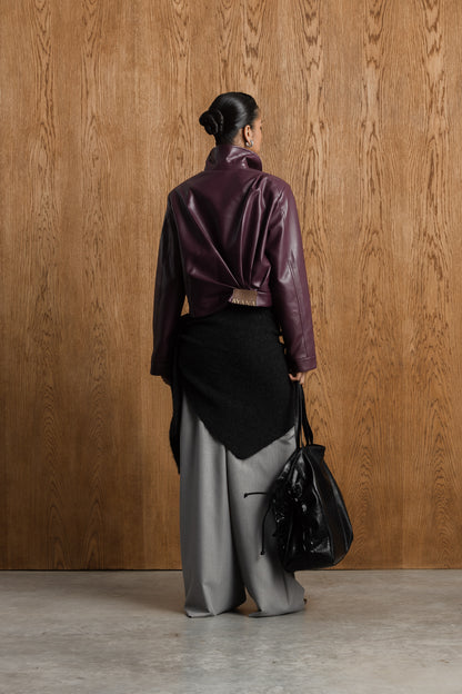 Lunar Draped Bomber Jacket