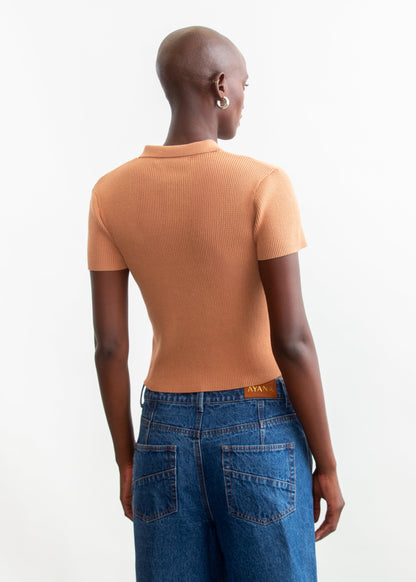 Mich Collar Ballerina Sleeve _ 158796 _ Stone