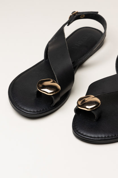 Lichume Leather Toe-Post Sandal