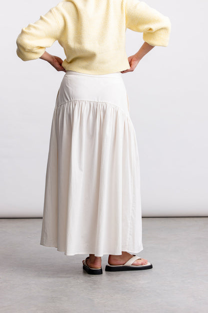 Izzy Maxi Skirt _ 164847 _ Ecru