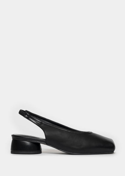Kiria Square Toe Heel _ 168227 _ Black Texture