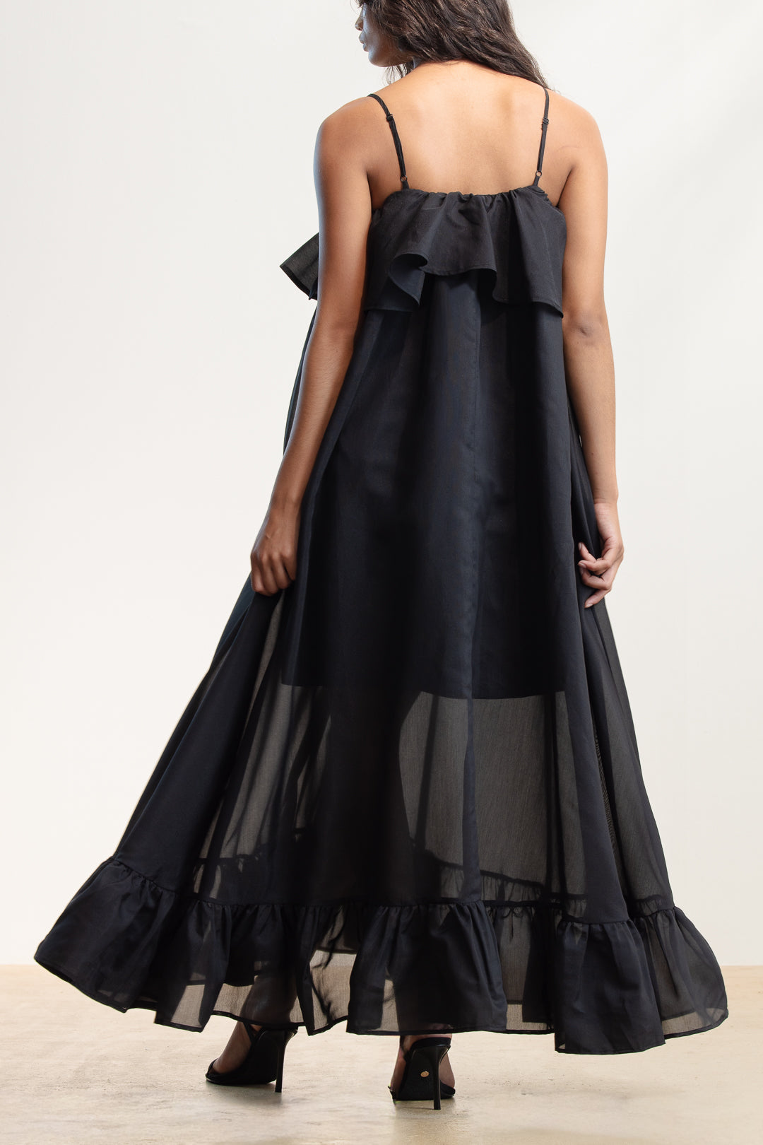 Lumka Ruffle Trapeze Maxi