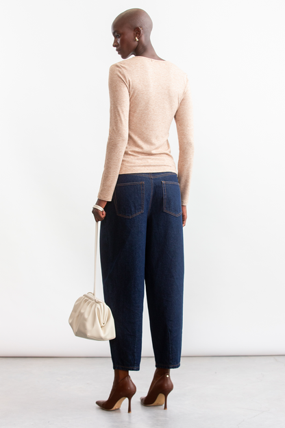 Alora Cut And Sew Top _ 157928 _ Camel