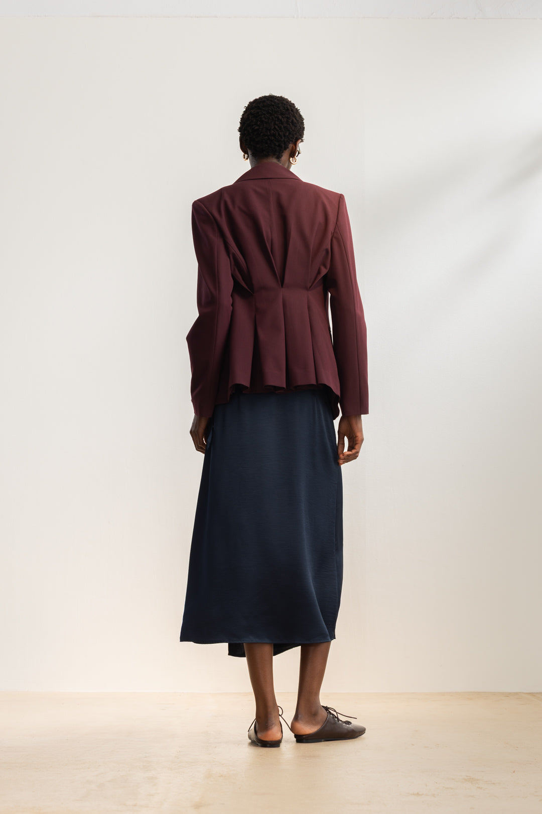 Aziza Pleated Back Blazer