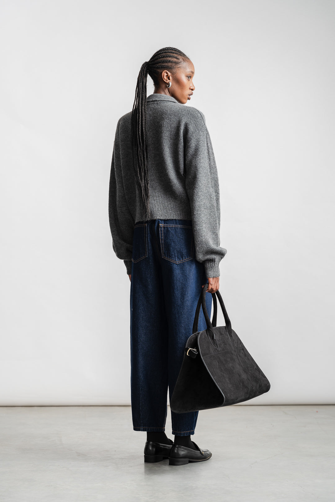 Kimberley Chunky Zip-Through Cardi _ 162052 _ Charcoal