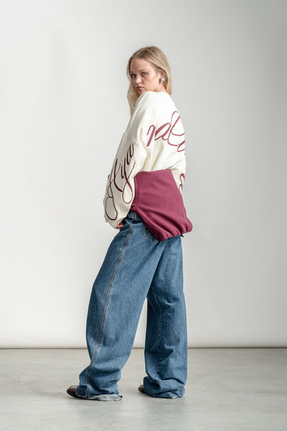 Dominique Cropped Sweatshirt _ 162871 _ Ecru