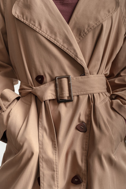 Meg Trench Coat _ 158607 _ Stone