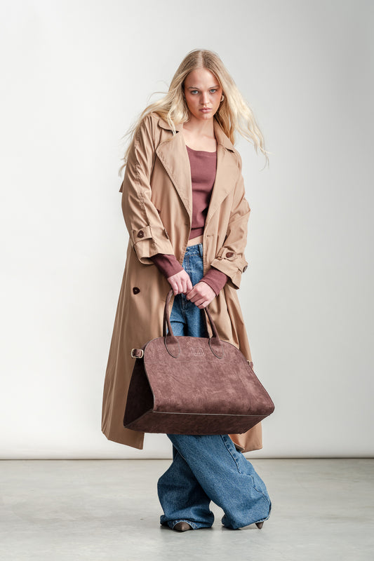 Meg Trench Coat _ 158607 _ Stone