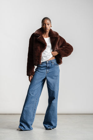 Ava Fur Jacket _ 160119 _ Brown