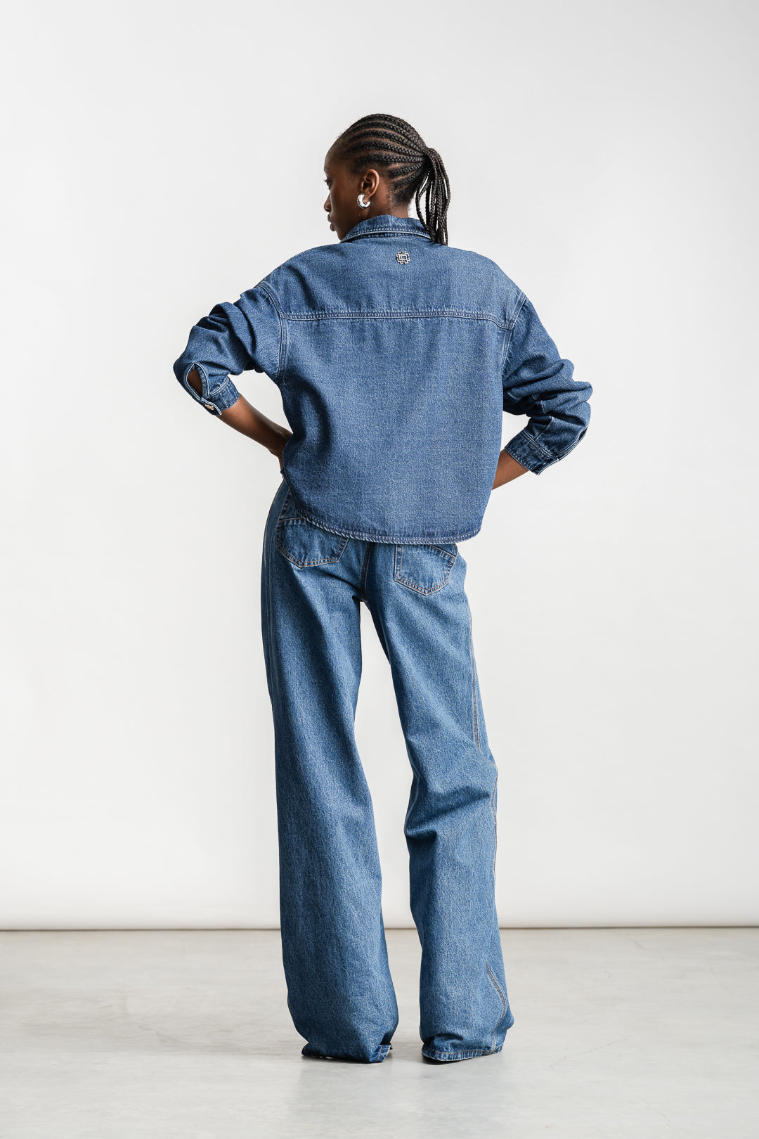 Charne Denim Shacket _ 162877 _ Dark Blue