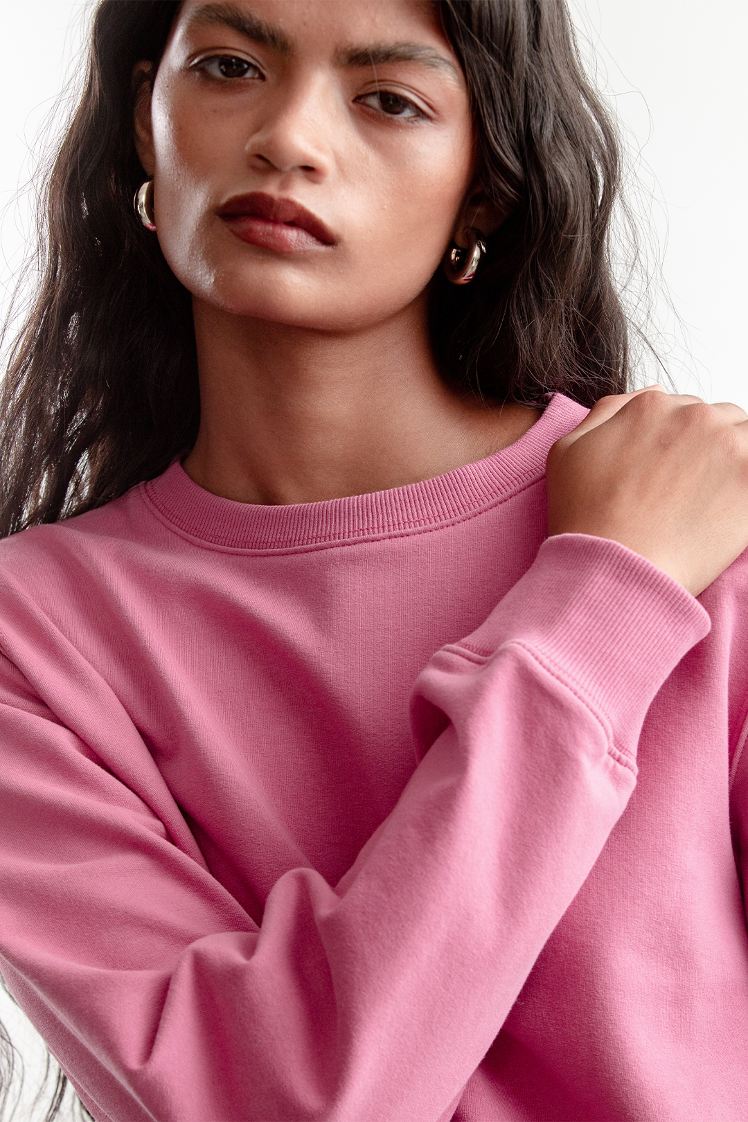 Hannah Sweatshirt _ 160332 _ Dusty Pink