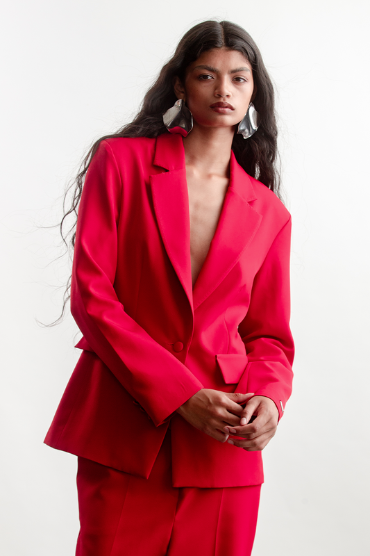 Celine Blazer _ 158364 _ Red
