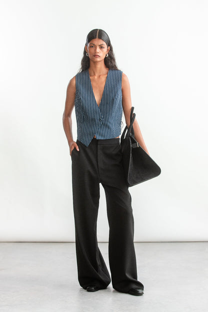Jane Waist Coat _ 159375 _ Navy