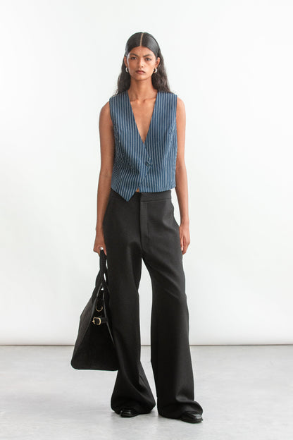 Eva Wide Leg _ 157522 _ Black Texture