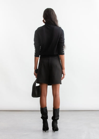 Mara Skort _ 157589 _ Black Texture