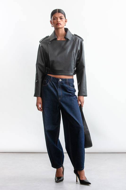 Zazi Biker Jacket _ 158621 _ Black Texture