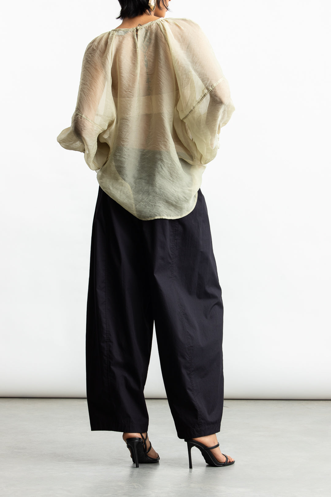 Reece Soft Sheer Blouse _ 168598 _ Green