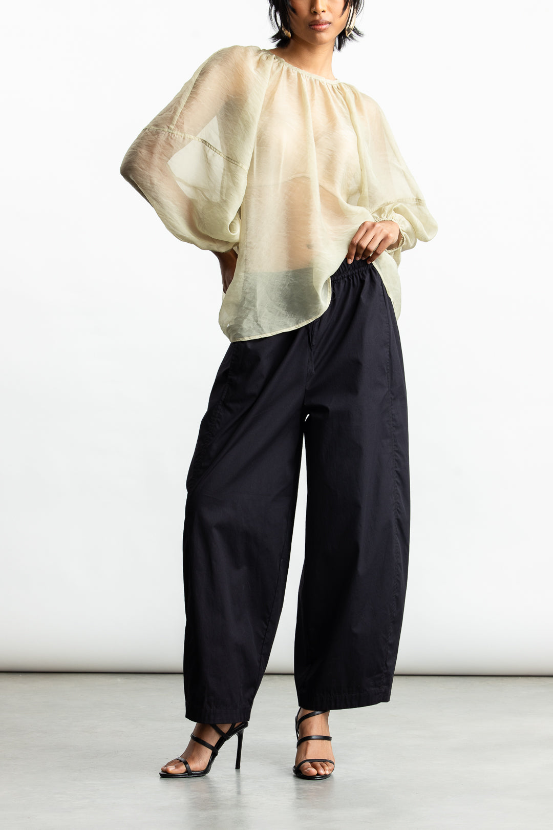 Reece Soft Sheer Blouse _ 168598 _ Green
