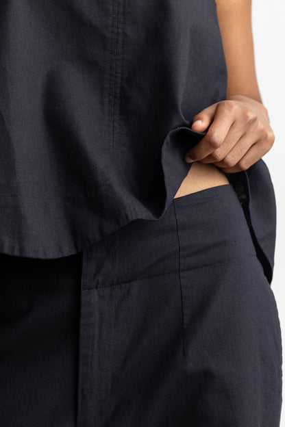 Ilhaam Pull-On Straight Leg _ 167795 _ Black Texture