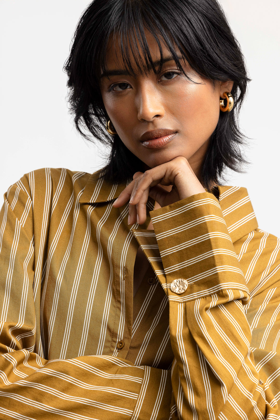 Palesa Cotton Shirt _ 168593 _ Brown