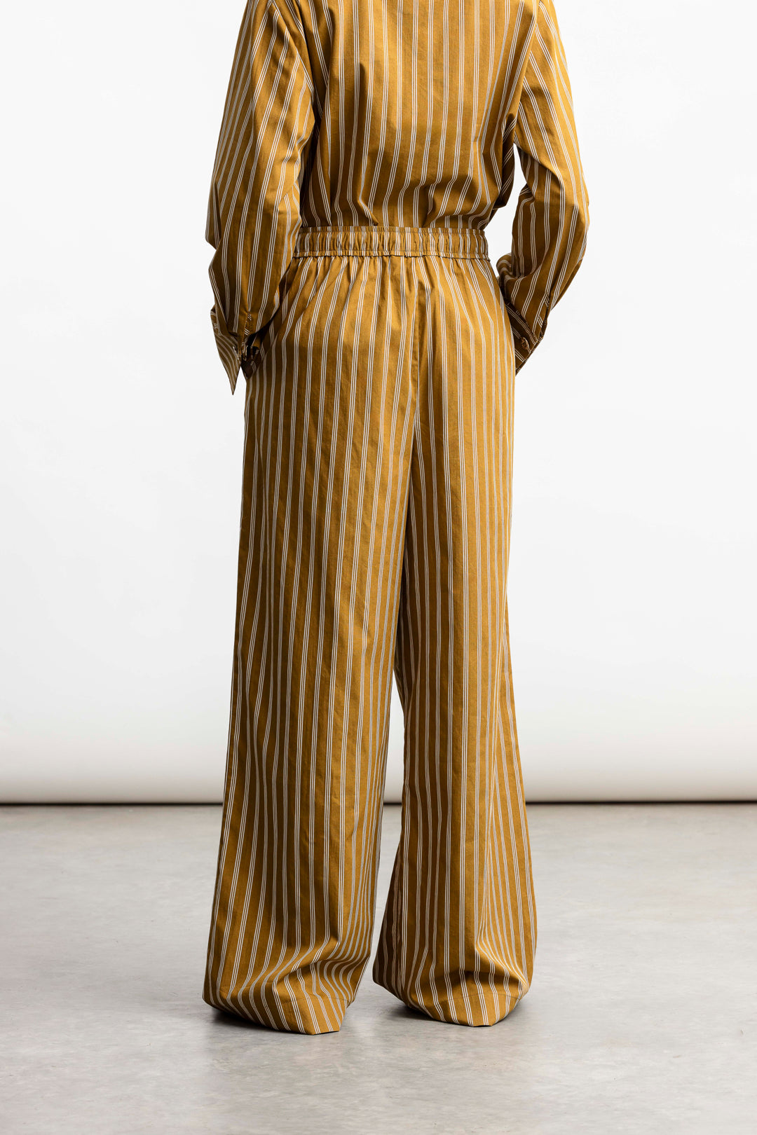 Nomsa Pull On Stripe Trouser _ 168101 _ Brown