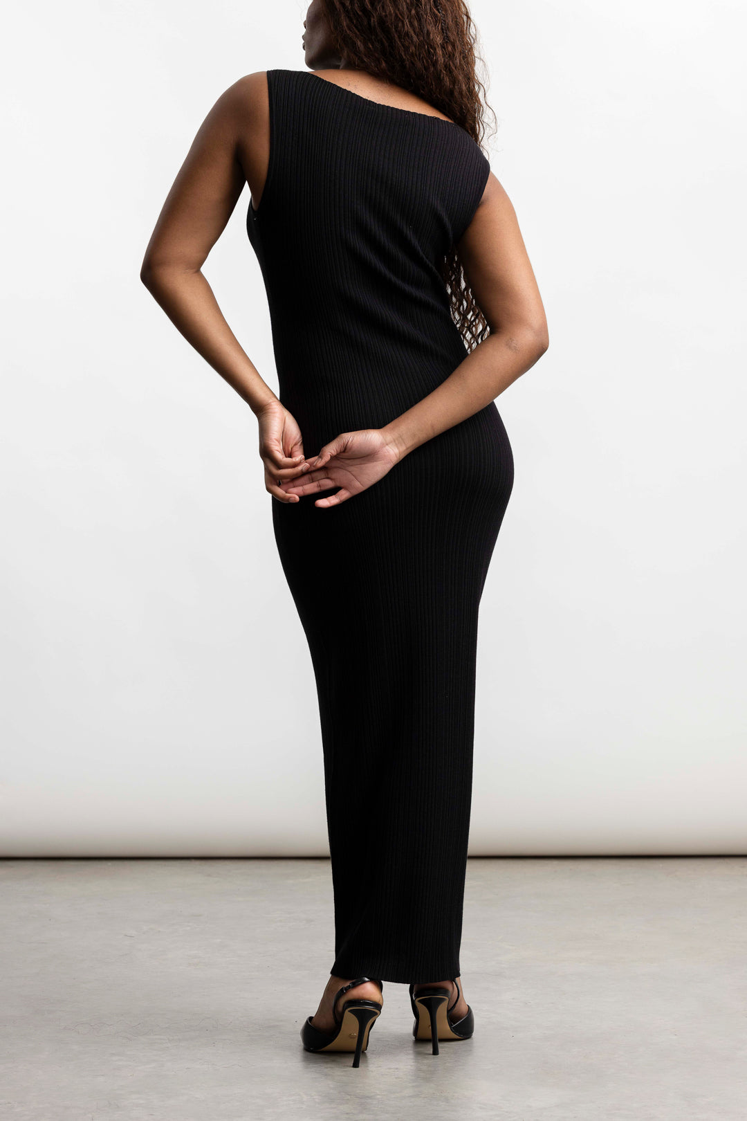 Cacia Knitwear Maxi _ 168291 _ Black Texture
