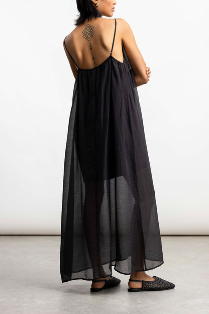 Zayn Trapeze Midi _ 168387 _ Black Texture