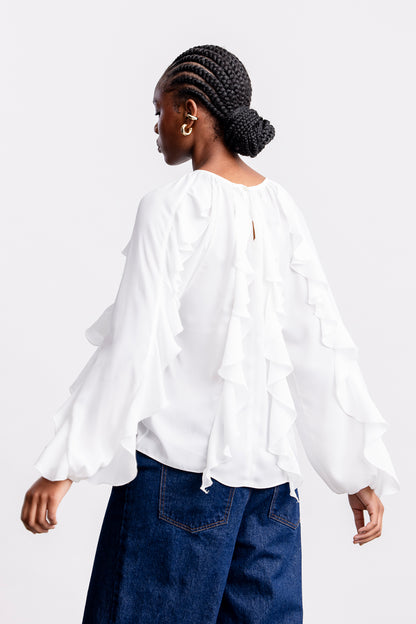 Eli Frill Blouse _ 163830 _ Ecru