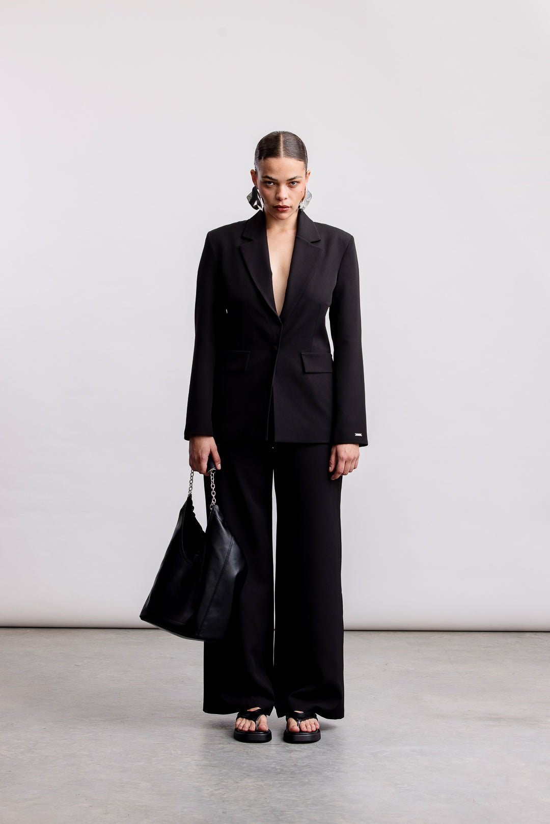 Celine Blazer _ 158368 _ Black Texture