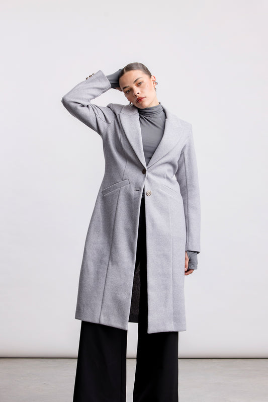 Brooke Melton Coat _ 160117 _ Grey Mel