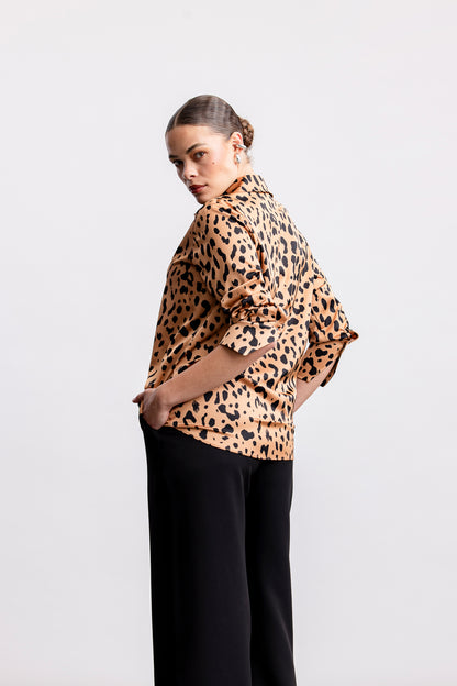 Charlie Classic Satin Shirt _ 170703 _ Multi Colour