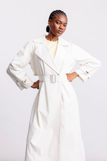 Skye Trench Coat _ 166478 _ Cream