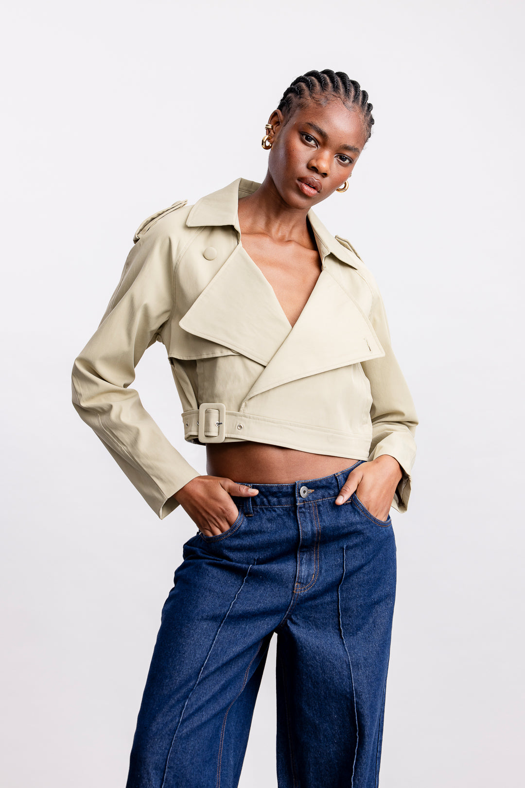 Nare Cropped Trench _ 162222 _ Stone