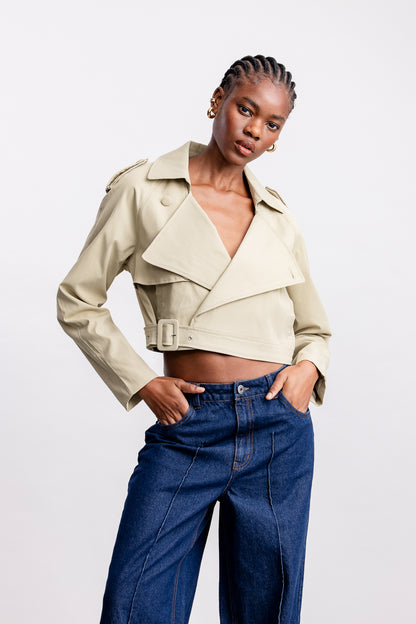 Nare Cropped Trench _ 162222 _ Stone