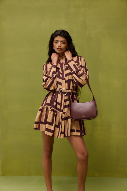 Jami Shirt Dress _ 157662 _ Brown