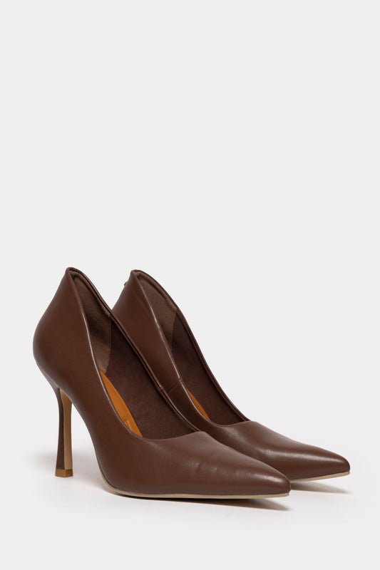 Kelly Court Heel _ 158486 _ Brown
