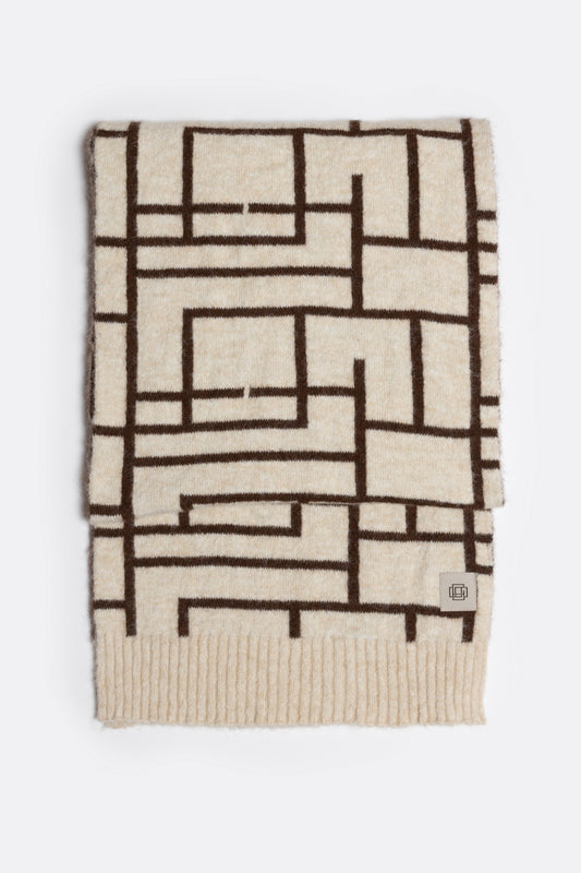 Ally Rib Scarf _ 161849 _ Milk
