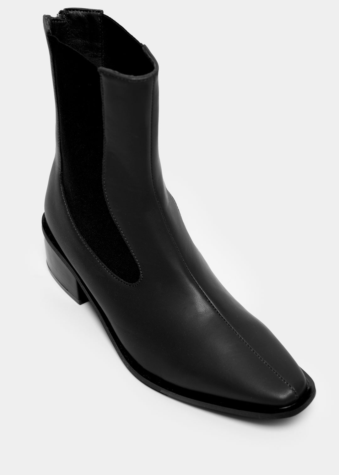 Wendy Square Toe Boot _ 158490 _ Black Texture