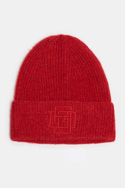 Thalita Rib Knit Beanie _ 158546 _ Red