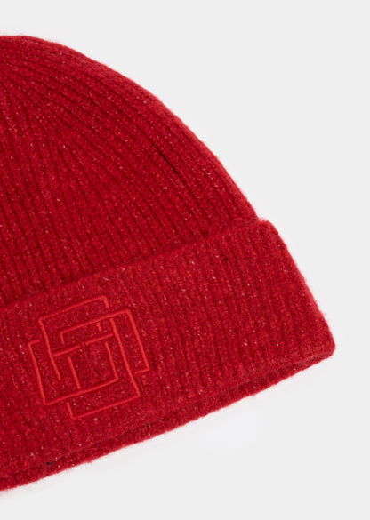 Thalita Rib Knit Beanie _ 158546 _ Red