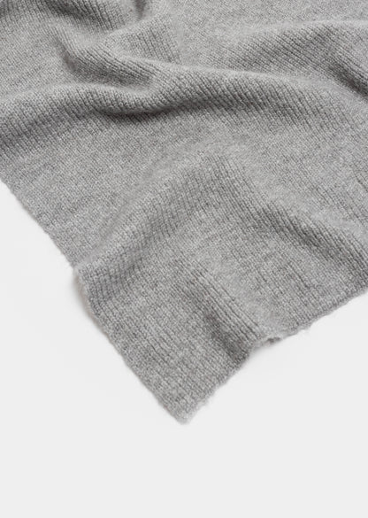 Thalita Rib Knit Scarf _ 160146 _ Grey