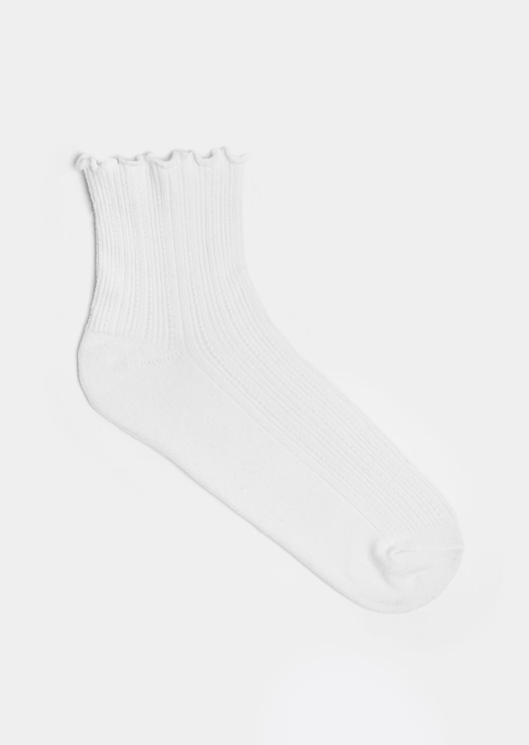 Blair Frill Socks _ 159101 _ White